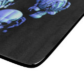Siehe Hear Spear No Evil Skulls Cutting Board Schneidebrett (Ecke)