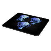 Siehe Hear Spear No Evil Skulls Cutting Board Schneidebrett (Ecke)