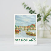 Siehe Holland vintage travel Postcard Postkarte (Stehend Vorderseite)