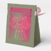 "Siehe, ich bringe dir Zeugnisse" Box Gray & PinkF Geschenkschachtel (Rückseite)