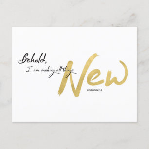Siehe, ich mache alles neu feiertagspostkarte