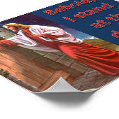 Siehe, ich stehe an der Tür und klopfe Poster (Ecke)