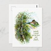 Siehe, ich stehe Postkarte (Vorne/Hinten)