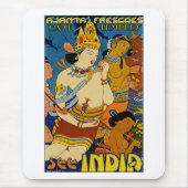 Siehe Indien ~ Ajanta Frescoes Mousepad (Vorne)