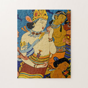 Siehe Indien ~ Ajanta Frescos Puzzle