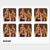 Siehe Indien ~ Darleeling Quadratischer Aufkleber (Blatt)