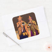 Siehe Indien ~ Darleeling Quadratischer Aufkleber (Umschlag)