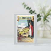 Siehe Ireland First Railway Vintage Travel Postkarte (Stehend Vorderseite)