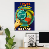 Siehe Ireland ~Vintag Irish Travel Poster. Poster (Heimbüro)