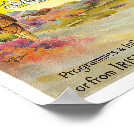 Siehe Irish FirstVintage Reise Poster (Ecke)