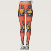 SIEHE KEINE SCHWARZEN KATZEN, HALLOWEEN LEGGINGS O (Vorderseite)