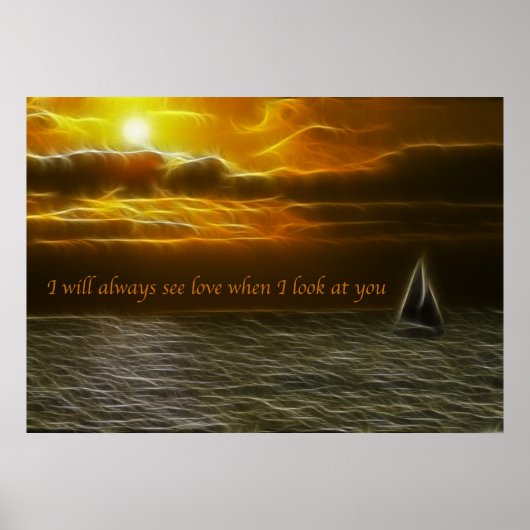 Siehe Liebe Affirmation Poster (Vorne)