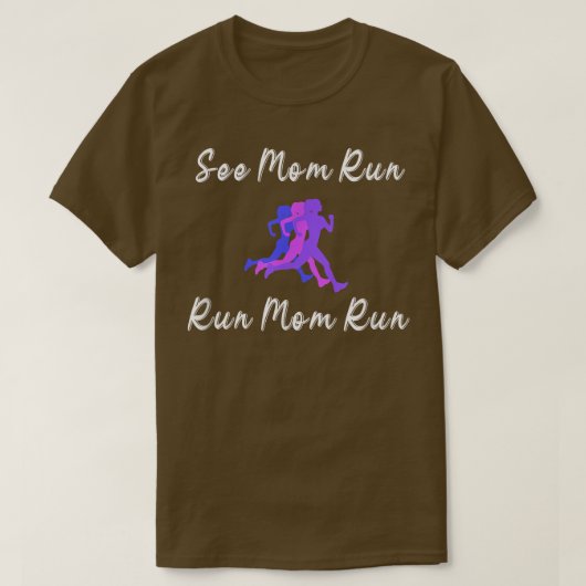Siehe Mama Run Pup Running Streak Motivation Runne T-Shirt (Design vorne)