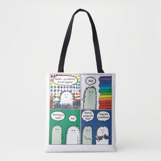 Siehe — Meine Sammlung von Handwerksmaterial Tasche (Vorderseite)