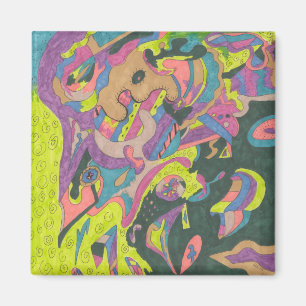 Siehe, Original Abstrakt Magnet