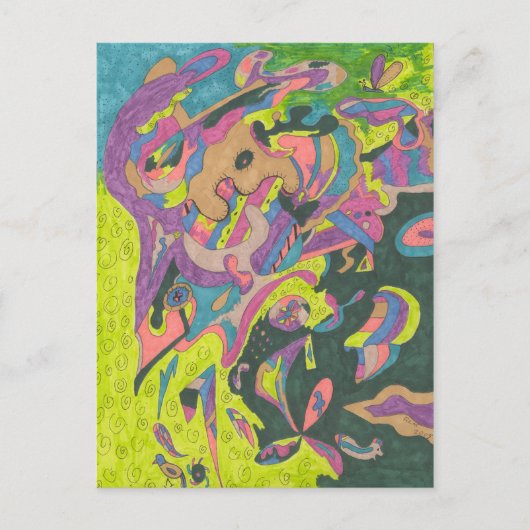 Siehe, Original Abstrakt Postkarte (Vorderseite)