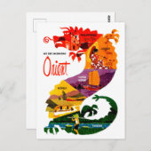 Siehe Orinet. Weit östliche Länder im Drachen Postkarte (Vorne/Hinten)