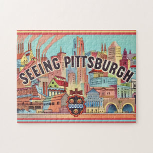 Siehe Pittsburgh Illustriert 11x14 Puzzle