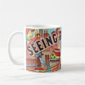 Siehe Pittsburgh Illustrierte Postcard-Tasse Kaffeetasse (Links)