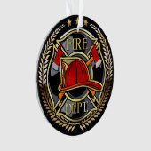 Siehe Rückseite - Feuerwehrakrylornament Ornament (Vorderseite)
