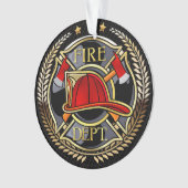 Siehe Rückseite - Feuerwehrakrylornament Ornament (Vorderseite)