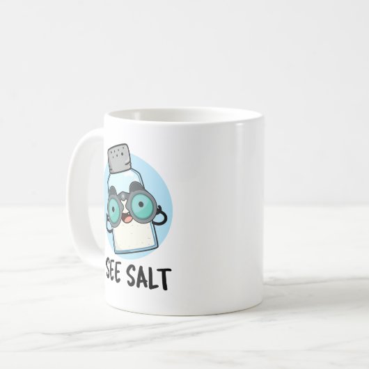 Siehe Salz Funny Sea Salt Pub Kaffeetasse (Vorderseite Links)