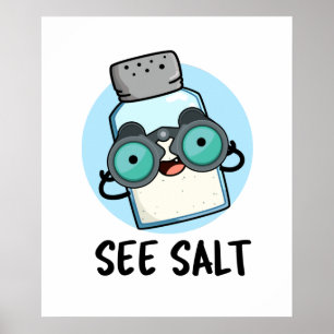 Siehe Salz Funny Sea Salt Pub Poster