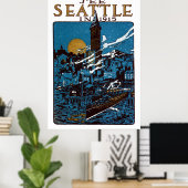Siehe Seattle im Jahr 1915 Poster (Heimbüro)