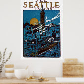 Siehe Seattle im Jahr 1915 Poster (Küche)