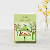 Siehe Sie auf der Feeder-Grußkarte Karte (Gelbe Blume)