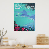 Siehe South America Print Poster (Küche)