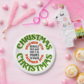 Siehe Weihnachten 25. Dezember Zitat Pappteller (Party)