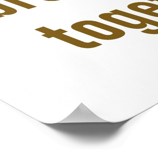 Siehe, wie gut und wie angenehm - Zitat zur Einhei Poster (Ecke)