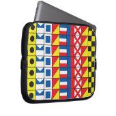 Siehe Worthy_Signal Flags pattern_I Liebe zum Sege Laptopschutzhülle (Vorne Rechts)