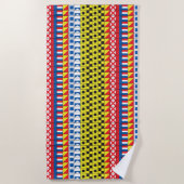 Siehe Worthy_Signal Flags pattern_I Liebe zum Sege Strandtuch (Vorderseite)