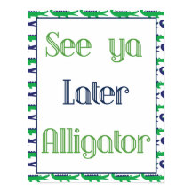 Siehe Ya Spater Alligator Poster