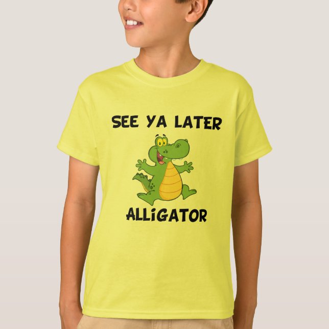 Siehe Ya Spater Alligator T-Shirt (Vorderseite)