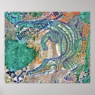 Siehe Ya Spater Gator nach einiger Zeit Croc Mixed Poster