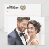 Siehe Zurück - Hochzeit Postkarte (Vorne/Hinten)