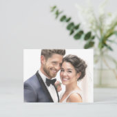 Siehe Zurück - Hochzeit Postkarte (Stehend Vorderseite)