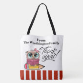 Siehe Zurück - Tasche für Niedliche Owl Teacher (Rückseite)