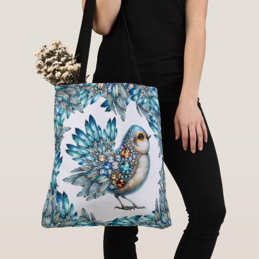 Siehe Zurück - Wertvoller Bling BirdTote Tasche (Von Nahem)
