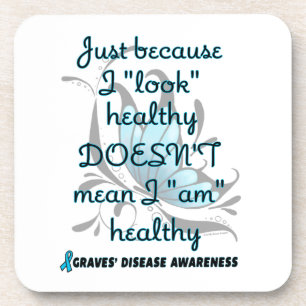 "Sieht aus" gesund/Schmetterling...Graves' Getränkeuntersetzer