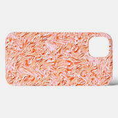 Sieht aus wie die Wand, die Farbe Lachs Case-Mate iPhone Hülle (Rückseite (Horizontal))