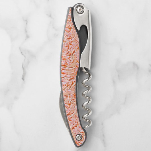 Sieht aus wie die Wand, die Farbe Lachs Kellnermesser (Rückseite)