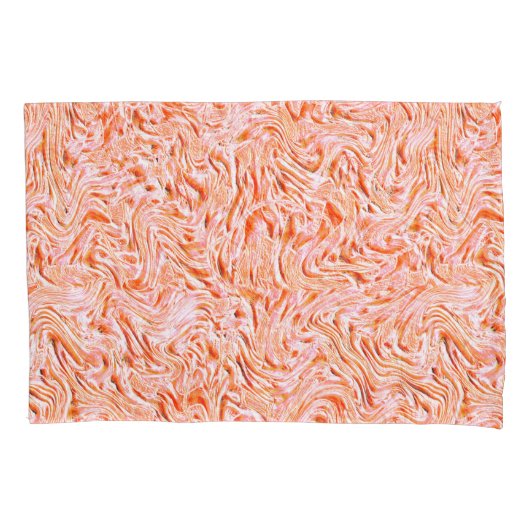 Sieht aus wie die Wand, die Farbe Lachs Kissenbezug (Vorderseite-Links)