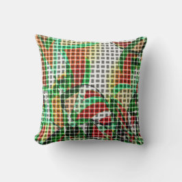 Sieht aus wie ein geflochtener Korb über einem Fot Kissen