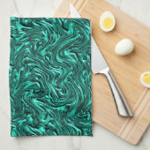 Sieht aus wie ein Jadegrün mit einer Wandstruktur Geschirrtuch (Viertel Falte)