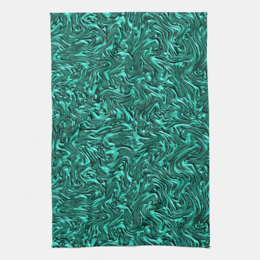 Sieht aus wie ein Jadegrün mit einer Wandstruktur Geschirrtuch (Vertikal)