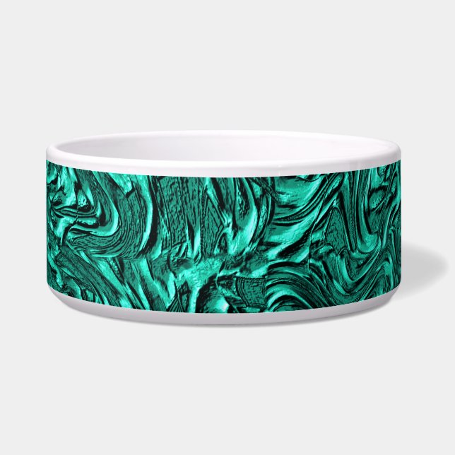 Sieht aus wie ein Jadegrün mit einer Wandstruktur Napf (Vorderseite)